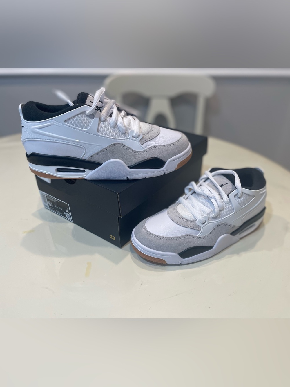 Jordan Air Jordan 4 RM (GS) White Black Neutral Grey